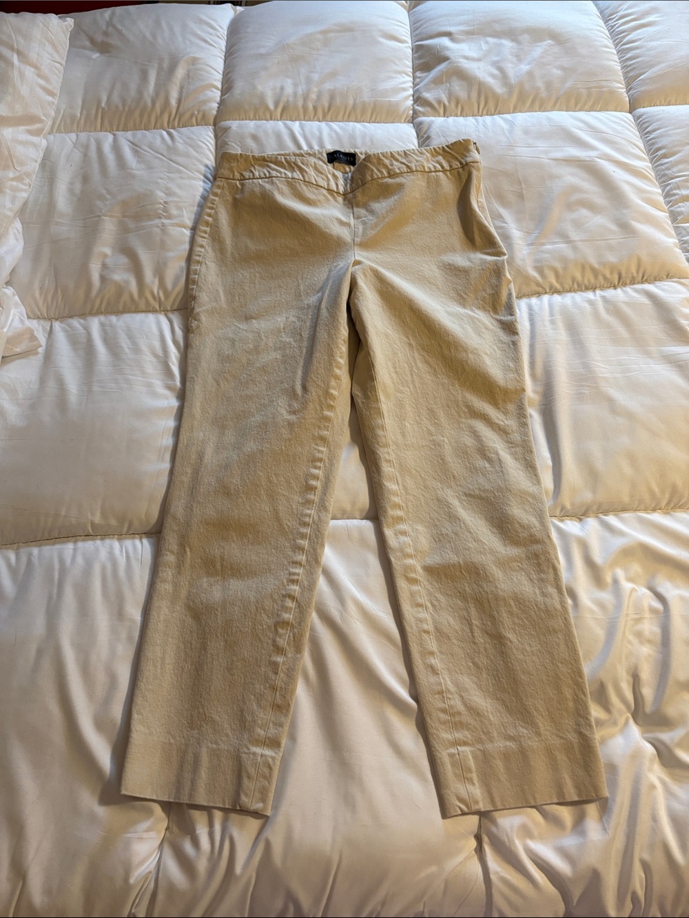 Talbot’s Chatham Ankle Pant Khaki Cropped Ankle